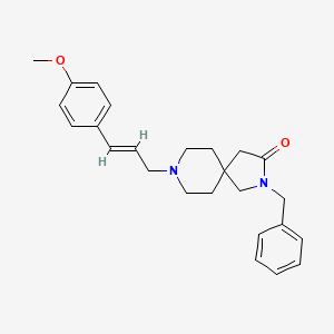 2-benzyl-8-[(2E)-3-(4-methoxyphenyl)prop-2-en-1-yl]-2,8-diazaspiro[4.5]decan-3-one