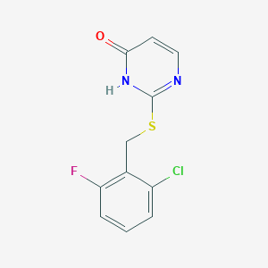 2-[(2-chloro-6-fluorobenzyl)thio]-4(3H)-pyrimidinone