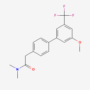 2-[3'-methoxy-5'-(trifluoromethyl)biphenyl-4-yl]-N,N-dimethylacetamide