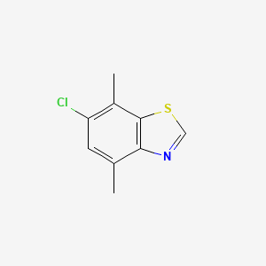 molecular formula C9H8ClNS B562923 6-Chloro-4,7-dimethyl-1,3-benzothiazole CAS No. 109069-78-5