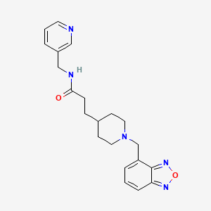 3-[1-(2,1,3-benzoxadiazol-4-ylmethyl)piperidin-4-yl]-N-(pyridin-3-ylmethyl)propanamide