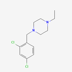 molecular formula C13H18Cl2N2 B5629273 1-[(2,4-Dichlorophenyl)methyl]-4-ethylpiperazine 