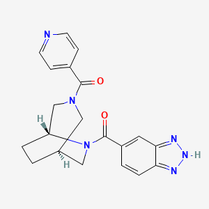 [(1S,5R)-6-(2H-benzotriazole-5-carbonyl)-3,6-diazabicyclo[3.2.2]nonan-3-yl]-pyridin-4-ylmethanone