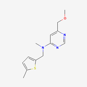 6-(methoxymethyl)-N-methyl-N-[(5-methyl-2-thienyl)methyl]pyrimidin-4-amine