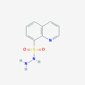 molecular formula C9H9N3O2S B5629346 8-quinolinesulfonohydrazide 