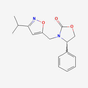 (4S)-3-[(3-isopropylisoxazol-5-yl)methyl]-4-phenyl-1,3-oxazolidin-2-one