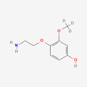 molecular formula C9H13NO3 B562941 4-(2-Aminoethoxy)-3-methoxyphenol-d3 CAS No. 1189958-49-3