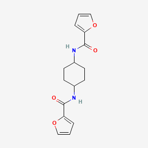 molecular formula C16H18N2O4 B5629415 N,N'-1,4-cyclohexanediyldi(2-furamide) 