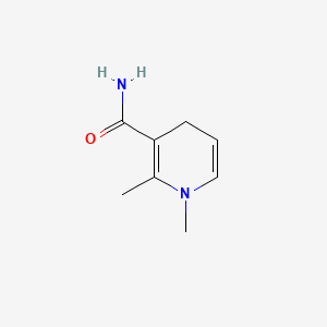 molecular formula C8H12N2O B562944 1,2-dimethyl-4H-pyridine-3-carboxamide CAS No. 108964-21-2