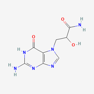 molecular formula C8H10N6O3 B562948 N7-(2-氨甲酰基-2-羟乙基)鸟嘌呤 CAS No. 163734-06-3