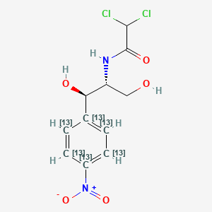molecular formula C11H12Cl2N2O5 B562949 Chloramphenicol-13C6 CAS No. 1217706-02-9