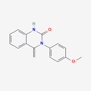 molecular formula C16H14N2O2 B5629502 3-(4-methoxyphenyl)-4-methylene-3,4-dihydro-2(1H)-quinazolinone 