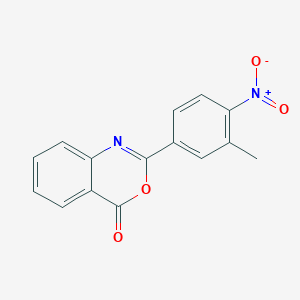 molecular formula C15H10N2O4 B5629529 2-(3-methyl-4-nitrophenyl)-4H-3,1-benzoxazin-4-one CAS No. 18730-24-0