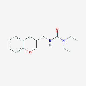 molecular formula C15H22N2O2 B5629533 N'-(3,4-dihydro-2H-chromen-3-ylmethyl)-N,N-diethylurea 