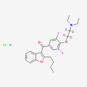 molecular formula C25H30ClI2NO3 B562954 Amiodarone-d4 Hydrochloride CAS No. 1216715-80-8