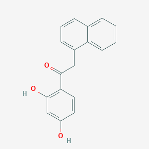 molecular formula C18H14O3 B5629552 1-(2,4-dihydroxyphenyl)-2-(1-naphthyl)ethanone 