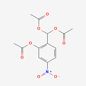 molecular formula C13H13NO8 B562956 2-Acetoxy-4-nitro-benzaldiacetate CAS No. 54362-25-3