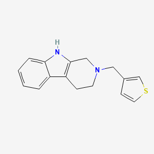 molecular formula C16H16N2S B5629641 2-(3-thienylmethyl)-2,3,4,9-tetrahydro-1H-beta-carboline 