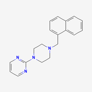molecular formula C19H20N4 B5629671 2-[4-(1-naphthylmethyl)-1-piperazinyl]pyrimidine 