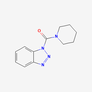 molecular formula C12H14N4O B5629677 1-(1-piperidinylcarbonyl)-1H-1,2,3-benzotriazole 