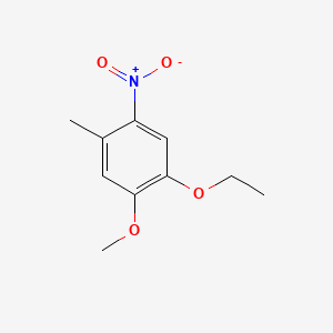 molecular formula C10H13NO4 B562969 1-Ethoxy-2-methoxy-4-methyl-5-nitrobenzene CAS No. 103095-41-6
