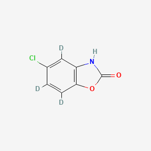 molecular formula C7H4ClNO2 B562974 氯唑沙宗-4,6,7-d3 CAS No. 1185173-60-7