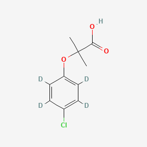 molecular formula C10H11ClO3 B562975 Clofibric-d4 Acid CAS No. 1184991-14-7