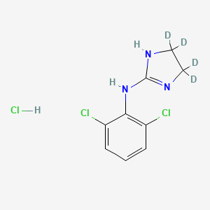molecular formula C9H10Cl3N3 B562976 Clonidine-d4 Hydrochloride CAS No. 67151-02-4