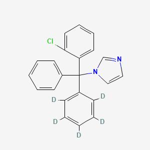 molecular formula C22H17ClN2 B562977 Clotrimazole-d5 CAS No. 1185076-41-8