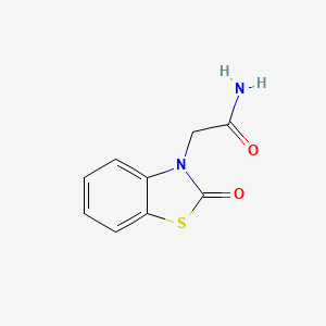 molecular formula C9H8N2O2S B5629777 2-(2-oxo-1,3-benzothiazol-3(2H)-yl)acetamide CAS No. 881-11-8