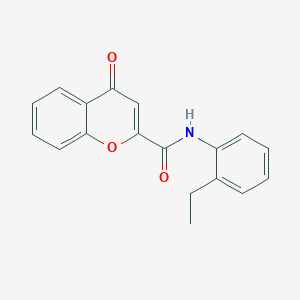 molecular formula C18H15NO3 B5629818 N-(2-ethylphenyl)-4-oxo-4H-chromene-2-carboxamide 