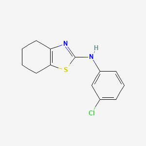 molecular formula C13H13ClN2S B5629820 N-(3-chlorophenyl)-4,5,6,7-tetrahydro-1,3-benzothiazol-2-amine 