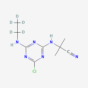molecular formula C9H13ClN6 B562985 Cyanazine-d5 CAS No. 1190003-29-2