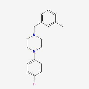 molecular formula C18H21FN2 B5629860 1-(4-fluorophenyl)-4-(3-methylbenzyl)piperazine 