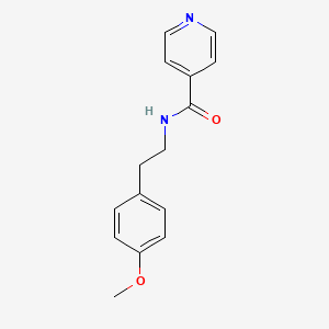 molecular formula C15H16N2O2 B5629897 N-[2-(4-methoxyphenyl)ethyl]isonicotinamide 