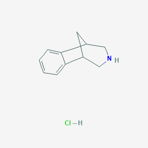 molecular formula C11H14ClN B056299 盐酸2,3,4,5-四氢-1H-1,5-甲苯并[d]氮杂菲 CAS No. 230615-52-8