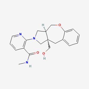 molecular formula C20H23N3O3 B5629953 2-[(3aS*,10aS*)-10a-(hydroxymethyl)-3a,4,10,10a-tetrahydro-1H-[1]benzoxepino[3,4-c]pyrrol-2(3H)-yl]-N-methylnicotinamide 