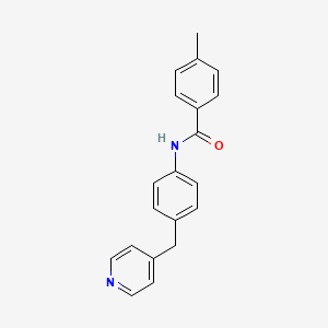 molecular formula C20H18N2O B5629965 4-methyl-N-[4-(4-pyridinylmethyl)phenyl]benzamide 