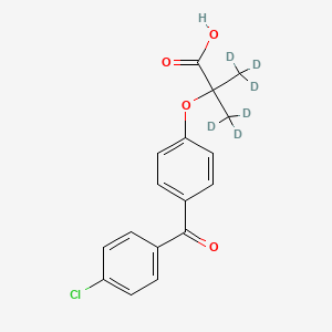 molecular formula C17H15ClO4 B563000 非诺贝特-d6 酸 CAS No. 1092484-69-9
