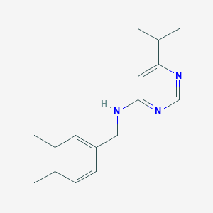 molecular formula C16H21N3 B5630011 N-(3,4-dimethylbenzyl)-6-isopropylpyrimidin-4-amine 