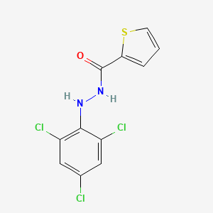 molecular formula C11H7Cl3N2OS B5630021 N'-(2,4,6-trichlorophenyl)-2-thiophenecarbohydrazide 