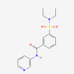 molecular formula C16H19N3O3S B5630087 3-[(diethylamino)sulfonyl]-N-3-pyridinylbenzamide 
