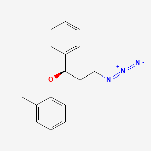molecular formula C16H17N3O B563010 1-[(1R)-3-Azido-1-phenylpropoxy]-2-methylbenzene CAS No. 1217813-19-8