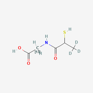 molecular formula C5H9NO3S B563014 Tiopronin 13C D3 CAS No. 1189695-13-3