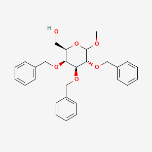 molecular formula C28H32O6 B563015 Methyl 2,3,4-Tri-O-benzyl-D-galactopyranoside CAS No. 641635-63-4