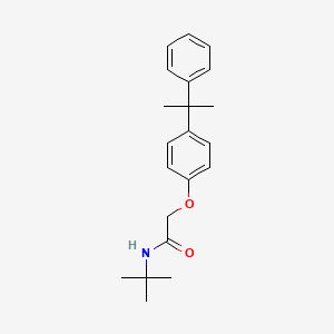 molecular formula C21H27NO2 B5630160 N-(tert-butyl)-2-[4-(1-methyl-1-phenylethyl)phenoxy]acetamide 