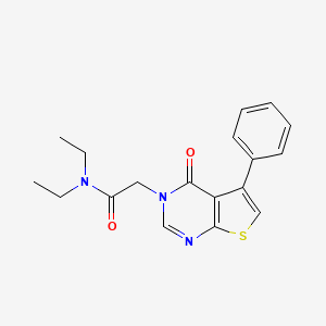 molecular formula C18H19N3O2S B5630185 N,N-diethyl-2-(4-oxo-5-phenylthieno[2,3-d]pyrimidin-3(4H)-yl)acetamide 