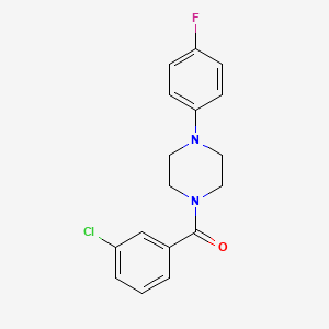molecular formula C17H16ClFN2O B5630189 1-(3-chlorobenzoyl)-4-(4-fluorophenyl)piperazine 