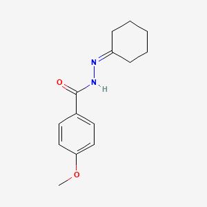 molecular formula C14H18N2O2 B5630233 N'-cyclohexylidene-4-methoxybenzohydrazide CAS No. 302910-62-9