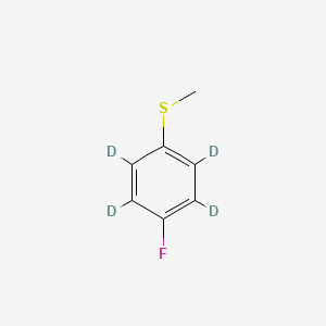 molecular formula C7H7FS B563026 4-Fluorothioanisole-d4 CAS No. 1189510-57-3